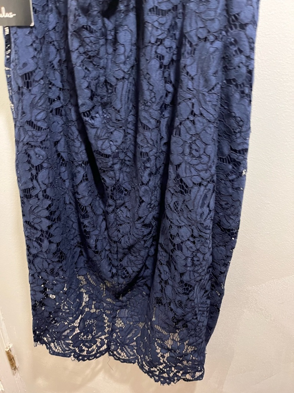 Lulu's Flirting with Desire Navy Blue Lace Bodycon Dress NWT - Picture 10 of 13
